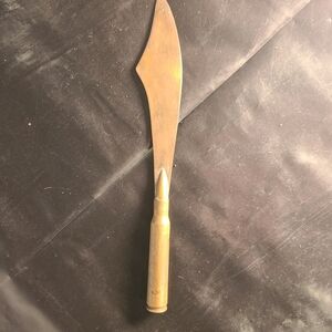 Vintage Handmade Brass Bullet Shell Letter Opener